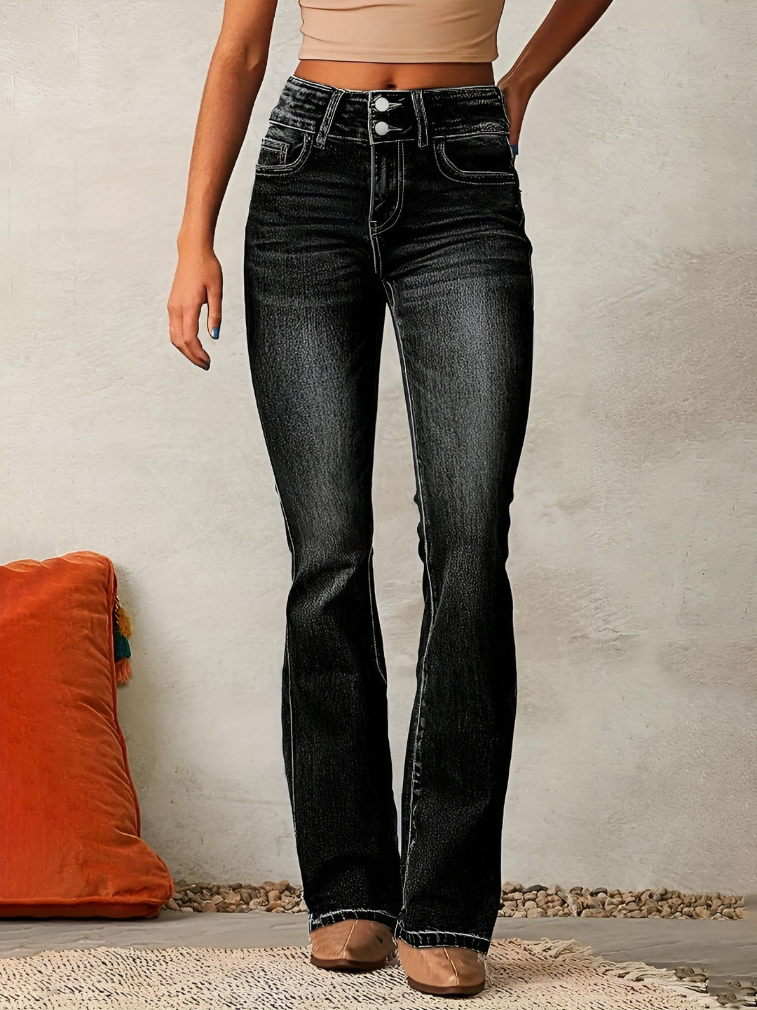 Idil | Hoge Taille Flared Jeans