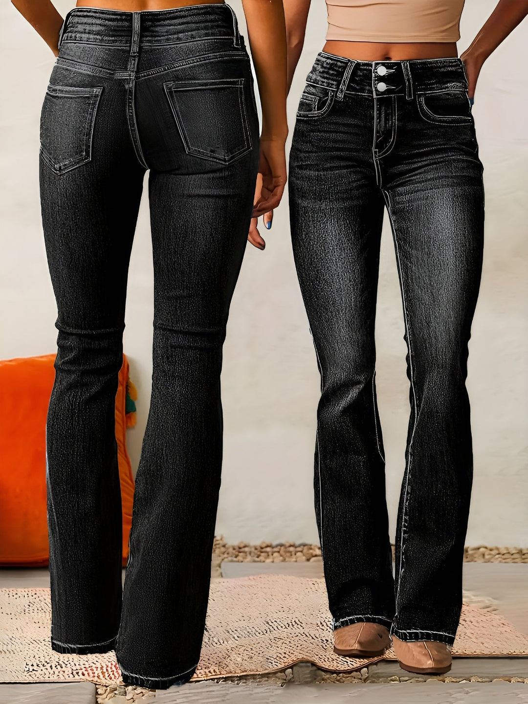 Idil | Hoge Taille Flared Jeans