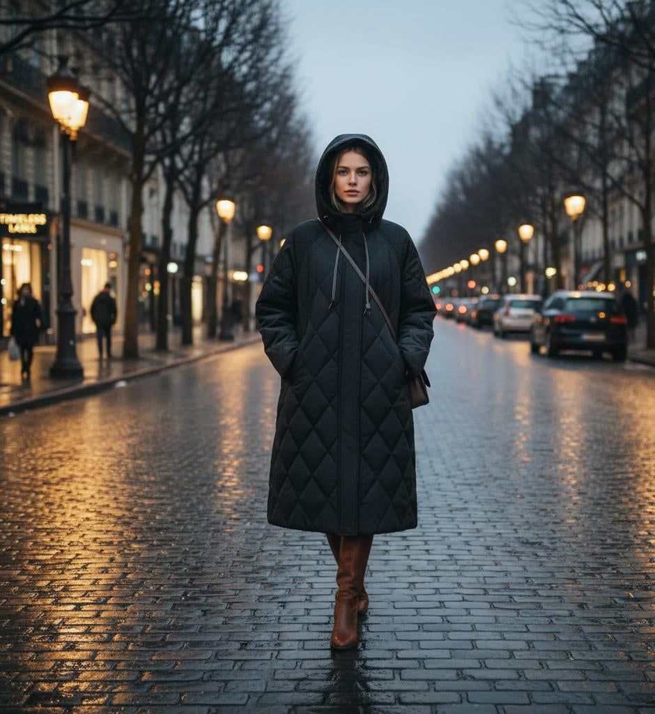 De Aurora | Gewatteerde tijdloze jas