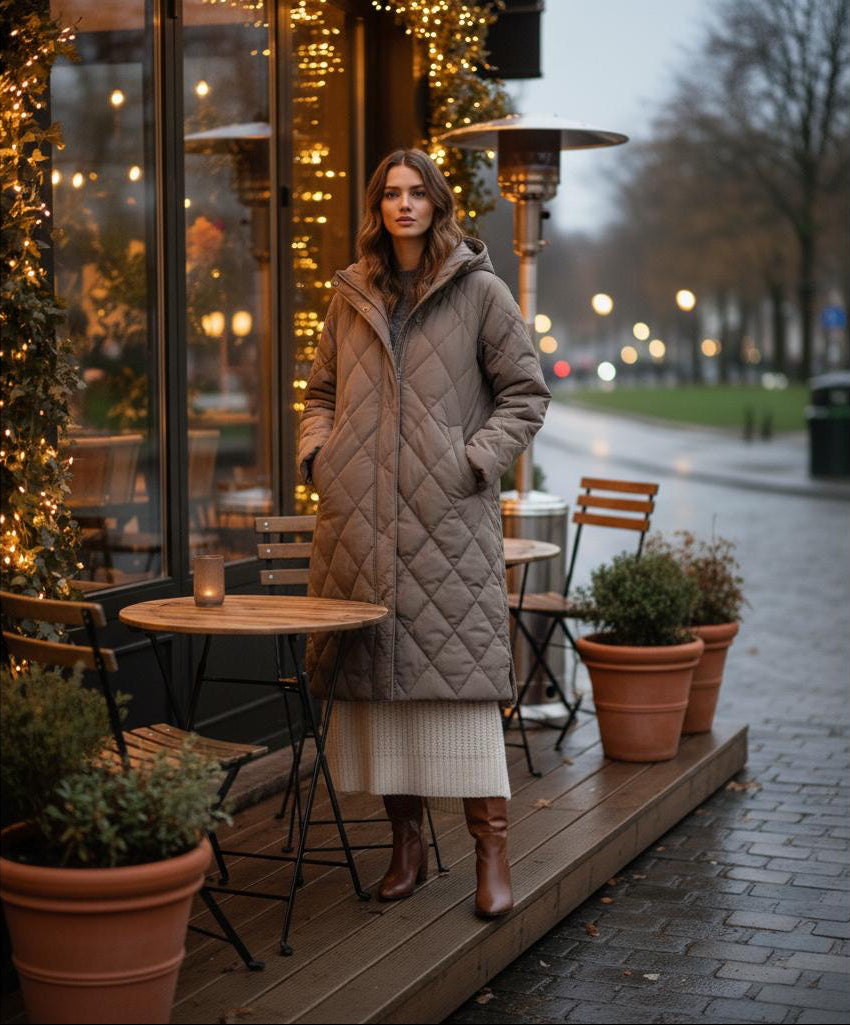 De Aurora | Gewatteerde tijdloze jas