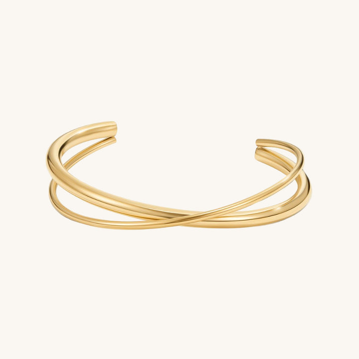 Amelinde | Elegante open gevlochten bangle